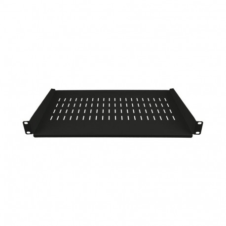Alantec Fixed shelf 19" 1U depth 250mm, black, 2 mounting points