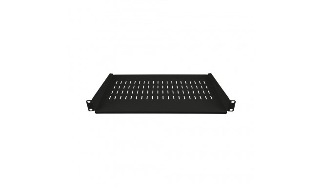 Alantec fikseeritud riiul 19" 1U sügavus 250mm, must, 2 kinnituskohaga