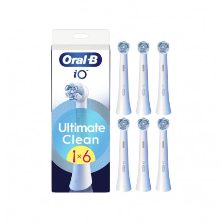 Oral-B vahetatavad hambaharjapead iO UltimateClean pead täiskasvanutele 6 tk valge