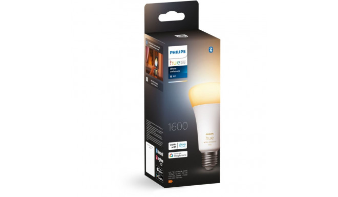 Philips Hue LED smart bulb, White Ambiance, E27, 1520 lm