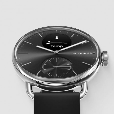 Withings Scanwatch 2 smartwatch, 38 mm, black