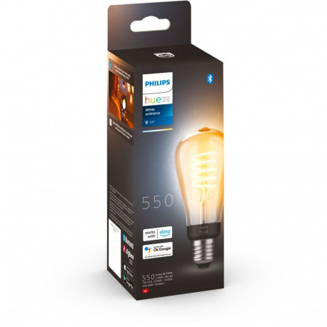 Philips Hue smart filament lamp, White ambiance, Filament Edison, E27