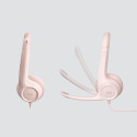 Logitech H390 peakomplekt, roosa