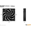 be quiet! Silent Wings 4 ventilaator, 120 mm