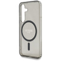 Case Guess Glitter Circle Classic Logo MagSafe for Samsung Galaxy S25 must