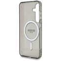 Case Guess Glitter Circle Classic Logo MagSafe for Samsung Galaxy S25 must