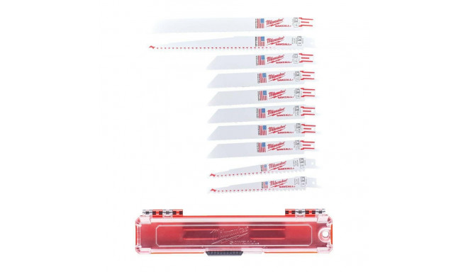 Jigsaw blade set (for wood with nails, for metal) Milwaukee (10pcs.)