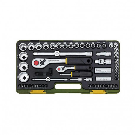1/4"+1/2" 65 Piece Inch Head Set PROXXON