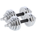 Barbells-Straps 2-in-1 kohvris SGP30 HMS 2x15 kg