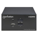 Manhattan HDMI KVM Switch 2-Port, 4K@30Hz, USB-A/3.5mm Audio/Mic Connections, Cables included, Audio