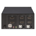 Manhattan HDMI KVM lüliti 2-porti, 4K@30Hz, USB-A/3,5 mm audio/mikrofon ühendused, kaablid kaasas, a