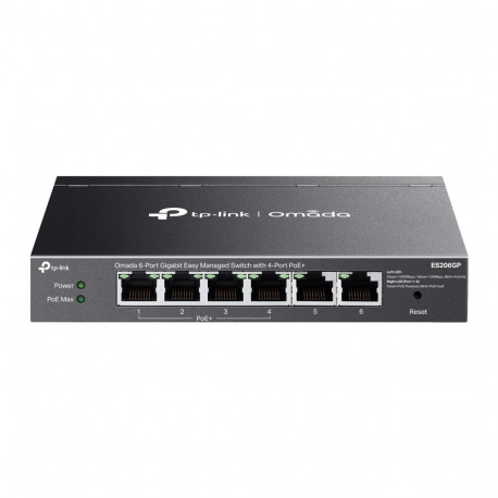 TP-Link Omada ES206GP hallatav gigabit Ethernet (10/100/1000) PoE võrgulüliti must
