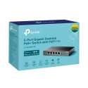 TP-Link TL-SG1005P-PD võrgulüliti gigabit ethernet (10/100/1000) toitega üle etherneti (PoE) must