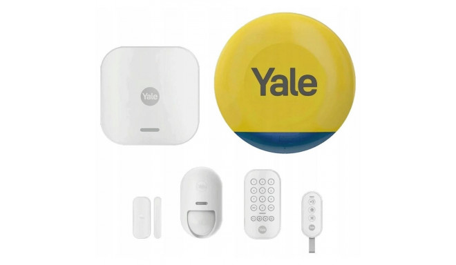 Yale nutikas signalisatsiooni stardikomplekt 6 elementi – juhtseade, sireen, klaviatuur, kaugjuhtimi