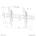 Neomounts WL35S-850BL18 teleri seinakinnitus 43-86" - kallutatav - lukustatav - kiire paigaldus