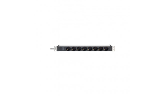 Digitus Socket Strip with Aluminum Profile, IEC C20 plug | DN-95428 | Sockets quantity 8