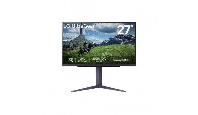LG LCD Monitor||27"|Panel IPS|2560x1440|16:9|180Hz|1 ms|Pivot|Height adjustable|Tilt|Colour Black|27