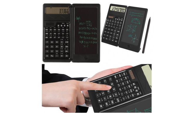 Kalkulator Naukowy Notatnik LED Rysik Na Baterie Słoneczne