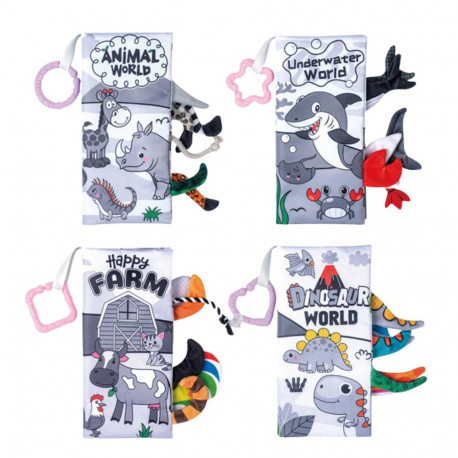 pehmed hariduslikud sensoorsed raamatud beebile 4 tk