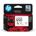 Tri-color Ink Cartridge - HP 650 Original CZ102AE 200 Pages Cyan Magenta Yellow