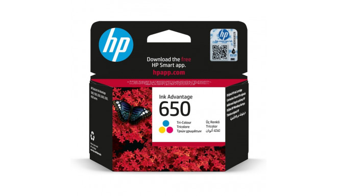 Ink Cartridge - HP 650 Original Ink Advantage Cartridge 200 Pages Tri-color