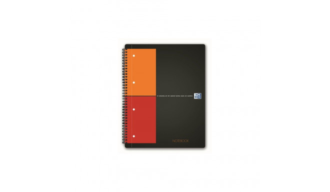 Kaustik A4 ruut5x5 80lehte spiraalköide augustatud Oxford International Notebook