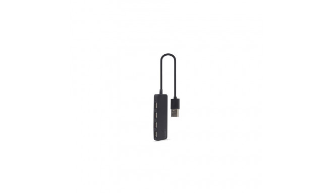 Gembird UHB-U2P4-06 interface hub USB 2.0 Type-A 480 Mbit/s Black