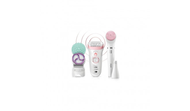 Braun Silk-épil 9 Silk-épil Beauty Set 9 9-995 Deluxe 9-in-1 Cordless Wet &amp; Dry Hair Removal