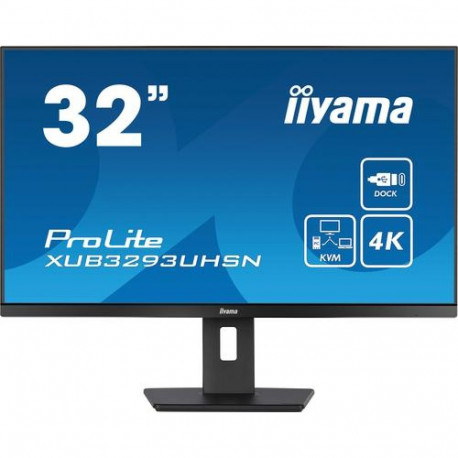 iiyama ProLite XUB3293UHSN-B5 computer monitor 80 cm (31.5") 3840 x 2160 pixels 4K Ultra HD