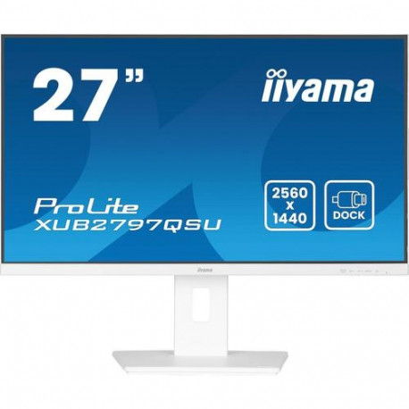 iiyama ProLite XUB2797QSU-W2 computer monitor 68.6 cm (27") 2560 x 1440 pixels Quad HD LED Whit