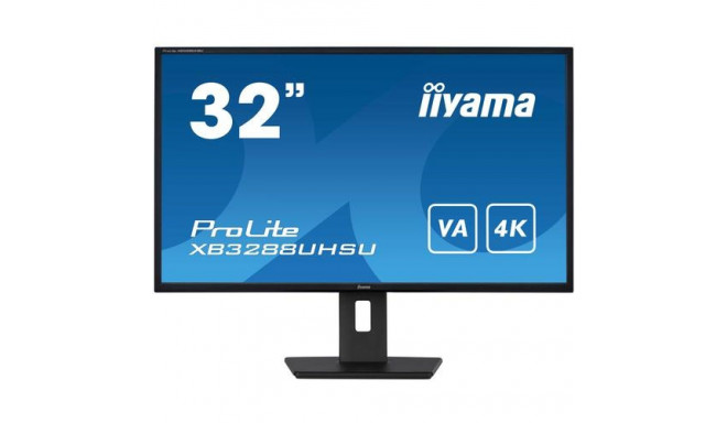 iiyama ProLite XB3288UHSU-B5 computer monitor 80 cm (31.5&quot;) 3840 x 2160 pixels 4K Ultra HD 