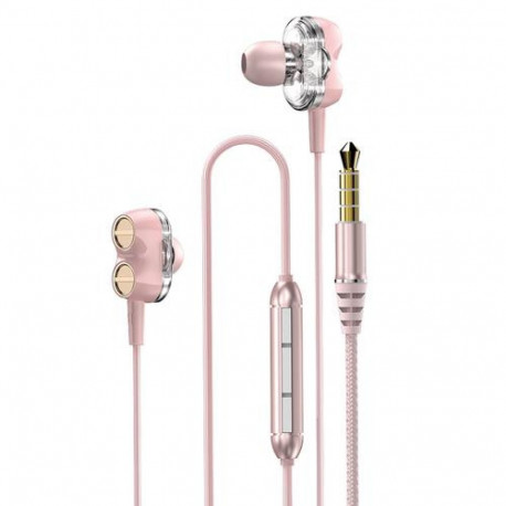 DUDAO X15 in-ear headphones Pink Wired Music/Everyday