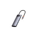 Baseus WKWG020013 laptop dock/port replicator Wired USB 3.2 Gen 1 (3.1 Gen 1) Type-C Grey