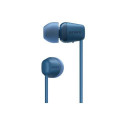 Sony WI-C100 Headset Wireless In-ear Calls/Music Bluetooth Blue