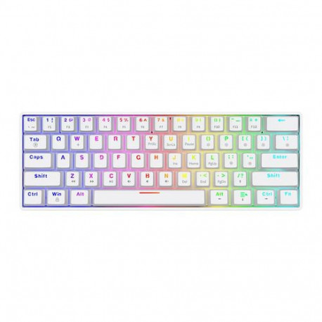 Savio WHITEOUT X2 PEACH keyboard Gaming USB QWERTY UK International White