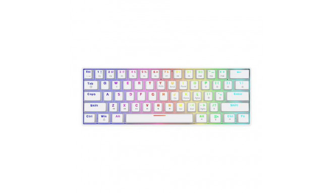 Savio WHITEOUT X2 PEACH keyboard Gaming USB QWERTY UK International White