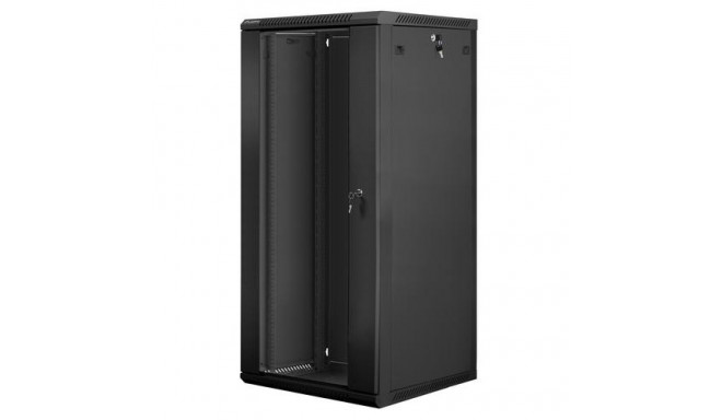Lanberg WF01-6627-10B rack cabinet 27U Wall mounted rack Black