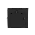 Lanberg WF02-6612-10B rack cabinet 12U Wall mounted rack Black