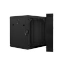 Lanberg WF02-6612-10B rack cabinet 12U Wall mounted rack Black