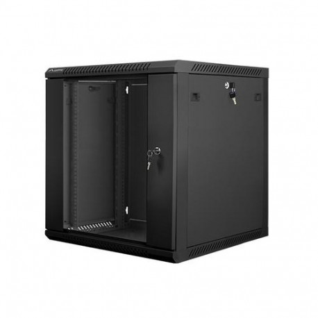 Lanberg WF01-6612-10B rack cabinet 12U Wall mounted rack Black