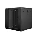 Lanberg WF01-6612-10B rack cabinet 12U Wall mounted rack Black