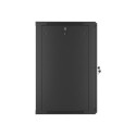Lanberg WF01-6618-10B rack cabinet 18U Wall mounted rack Black