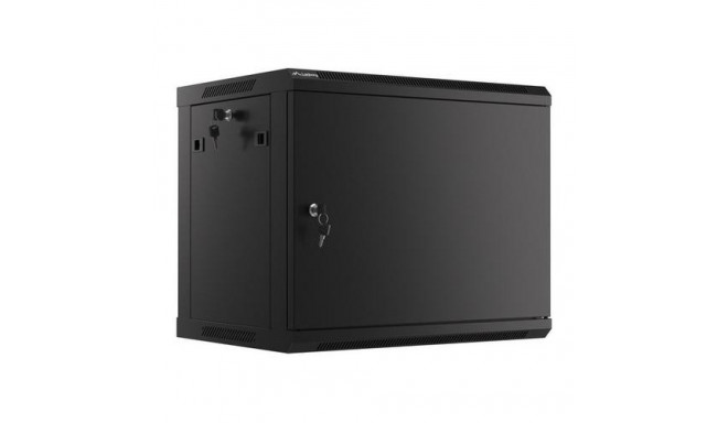 Lanberg WF01-6409-00B rack cabinet 9U Wall mounted rack Black