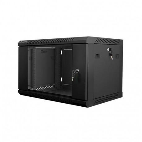 Lanberg WF01-6406-10B rack cabinet 6U Wall mounted rack Black
