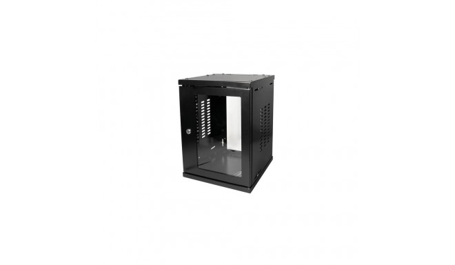 LogiLink W09Z33B rack cabinet 8U Wall mounted rack Black