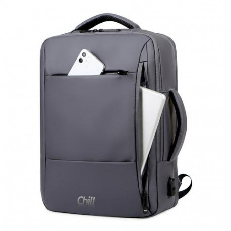 Chill Innovation Chill Voyage 17" PC Backpack, Grey