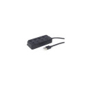 Gembird USB 2.0 powered 4-port hub with switches black USB 2.0 Type-A