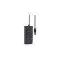 Gembird USB 2.0 powered 4-port hub with switches black USB 2.0 Type-A