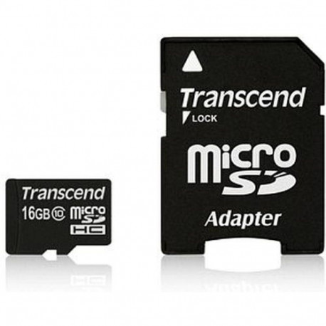Transcend microSDXC/SDHC Class 10 UHS-I 16GB with Adapter