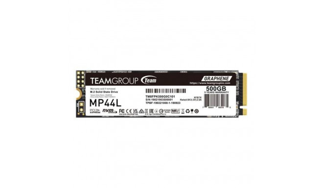 Team Group MP44L TM8FPK500G0C101 internal solid state drive 500 GB M.2 PCI Express 4.0 NVMe SLC